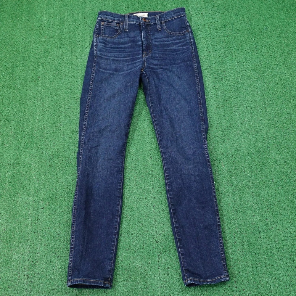 Madewell Jeans Womens 27 Blue 10" High Rise Skinny Medium Wash Stretch 27x27.5